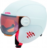 Зимний шлем с визором CARAT LE VISOR HM бело-розовый, матовый, A9084_15