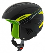 Зимний Шлем CARAT чёрно-зелёный A9035_34